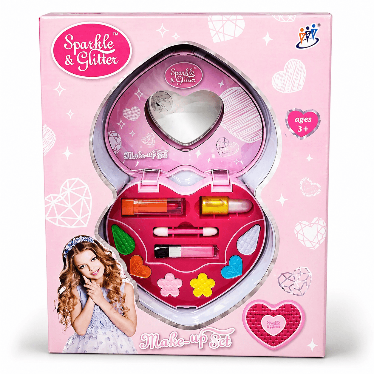 Sparkle And Glitter Makeup Set - Heart for kids in Kuwait